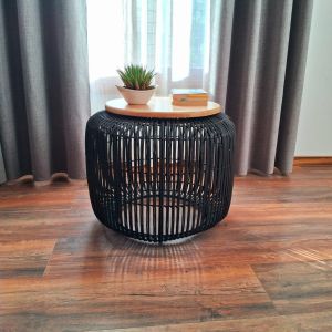 Mesa de mimbre